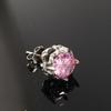 High-End Retro Rhinestone Stud Earrings for Men & Women – Versatile Titanium Steel Design