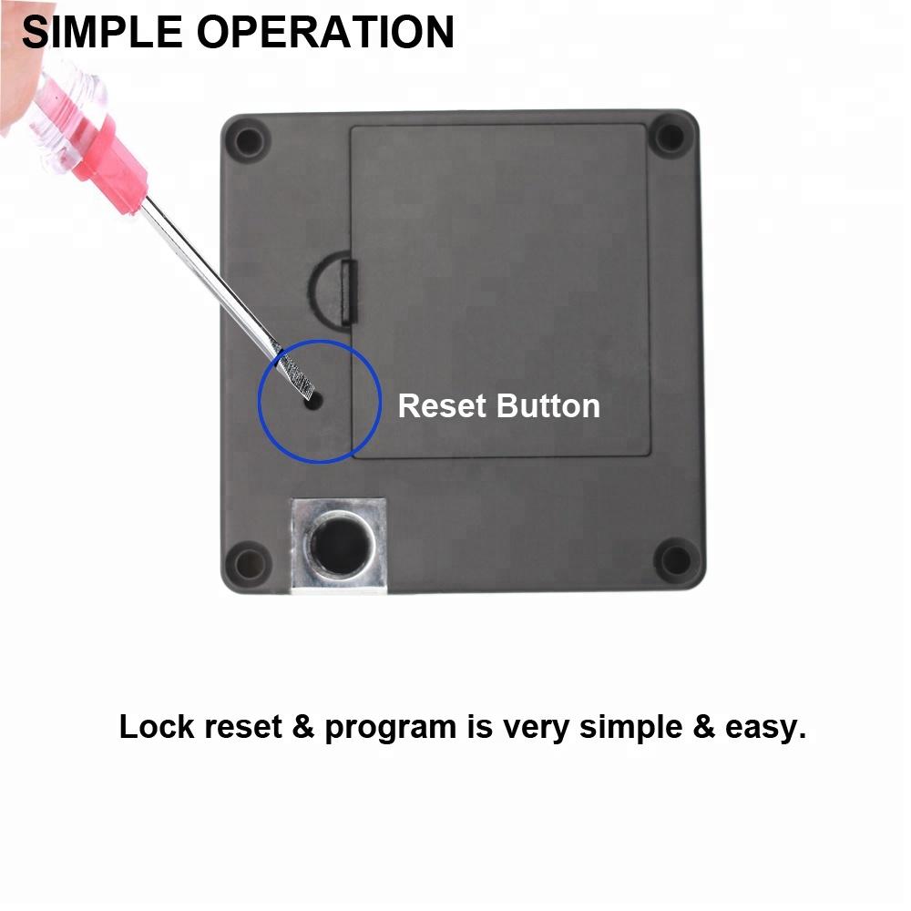 Durable Anti-Theft Electronic Drawer Locks Invisible Sensor RFID NFC Cabinet Lock Polished Plastic Hidden Electronic Drawer