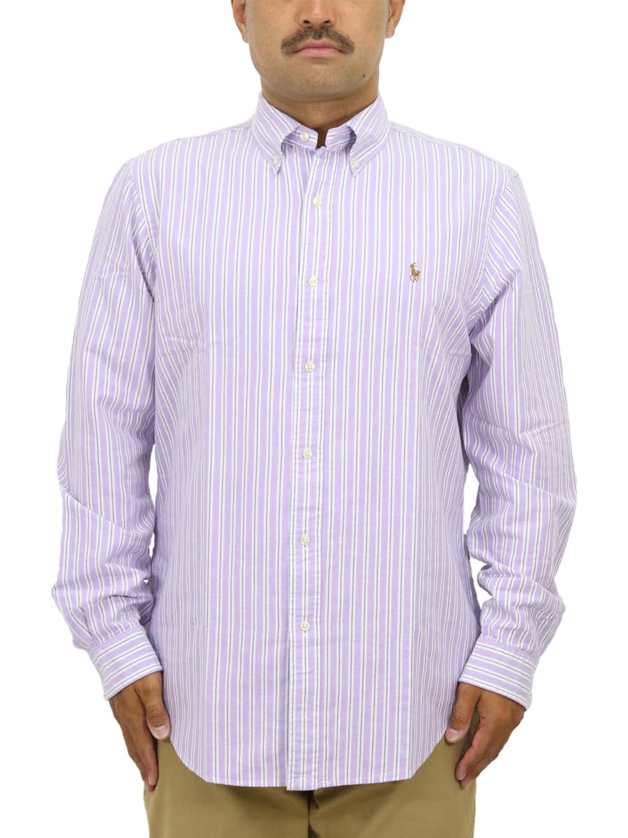 

Polo Ralph Lauren Классический крой Полосатая Оксфордская рубашка с длинным рукавом Размер Мульти Мужская рубашка на пуговицах, L, (Код товара 01030019)