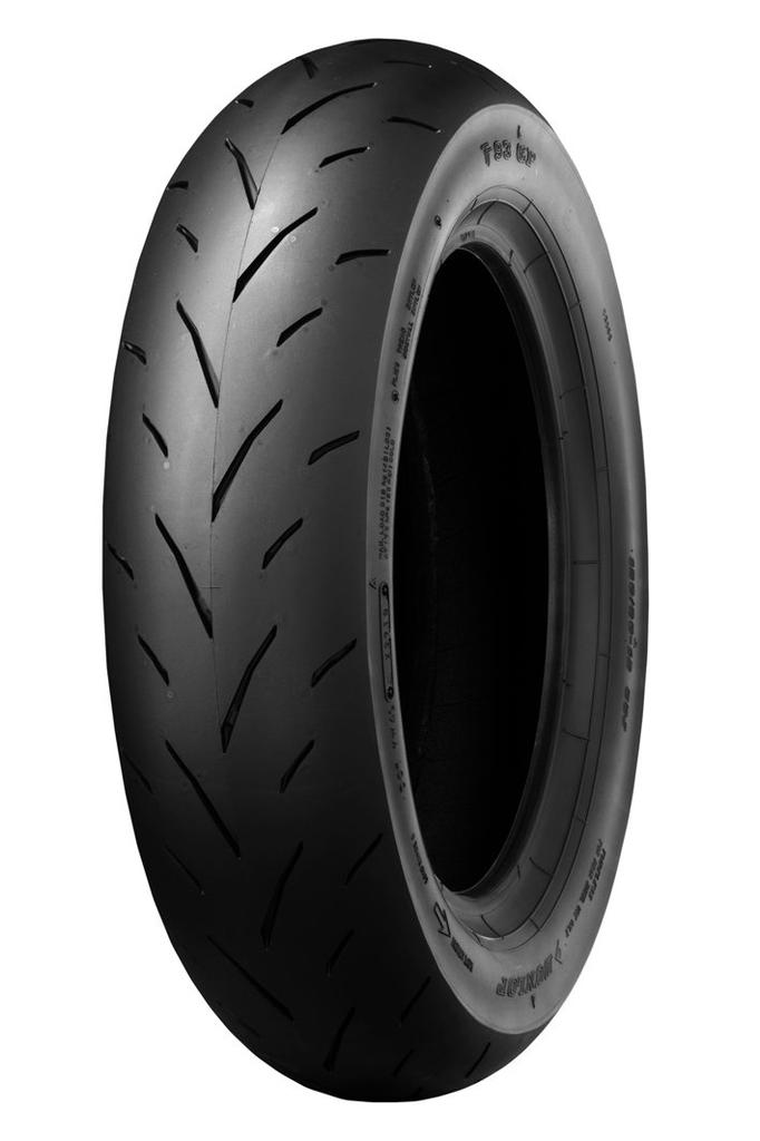 DUNLOP TT93GP Rear Scooter REINF Tubeless 305387 Tire, 130/70-12 62L, (TL)