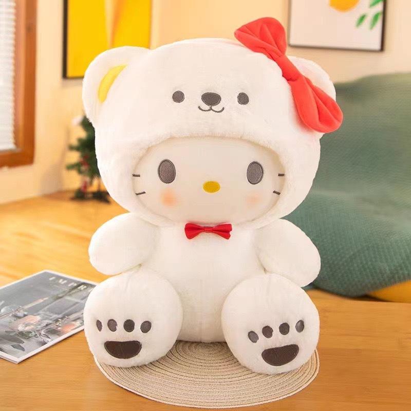 

Kuromi Bear Cosplay Plush Toy, Cute Cartoon Stuffed Animal Doll, Soft Pillow Home Decor Gift for Anime Fans 25cm
