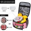 ARALE  Lunch Bag  Convenient Lunch Box Child Travel Print Cooler Bag Kawaii Oxford Thermal Tote Handbags