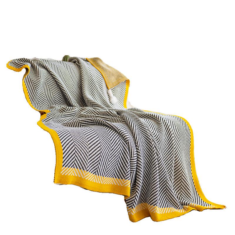 Nordic Knit Sofa Blanket: Cozy for Living Room, Office, Car & Bed