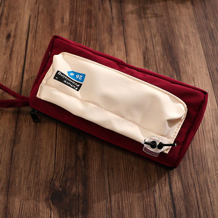 Waterproof Multi Layer Pencil Case Stationary Pen Storage Bag Pen Pencil Bag Large Capacity Cosmetic Travel Storage Bag School