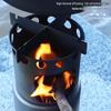 OEING Outdoor Titanium Pot and Wood Stove Set