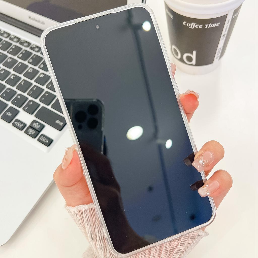 For Samsung Galaxy A55 5G Case IMD Design Shockproof PC+TPU Phone Cover with Glass Lens Film