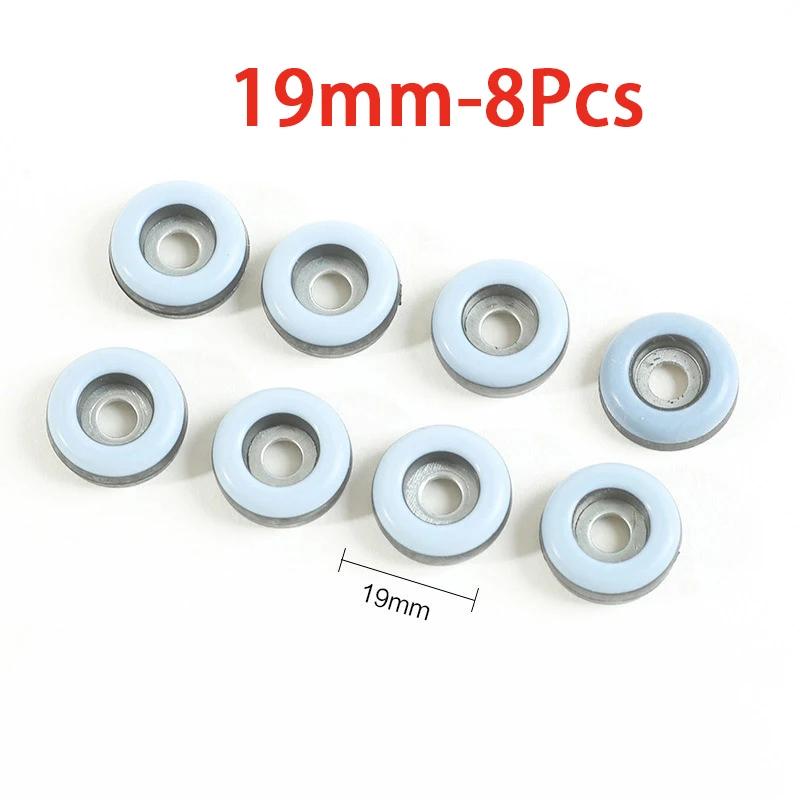 

8Pcs Plastic Sliding Foot Pad Round/Square White Furniture Leg Protection Pad Slide Wear-Resistant Floor Protection Foot Cover