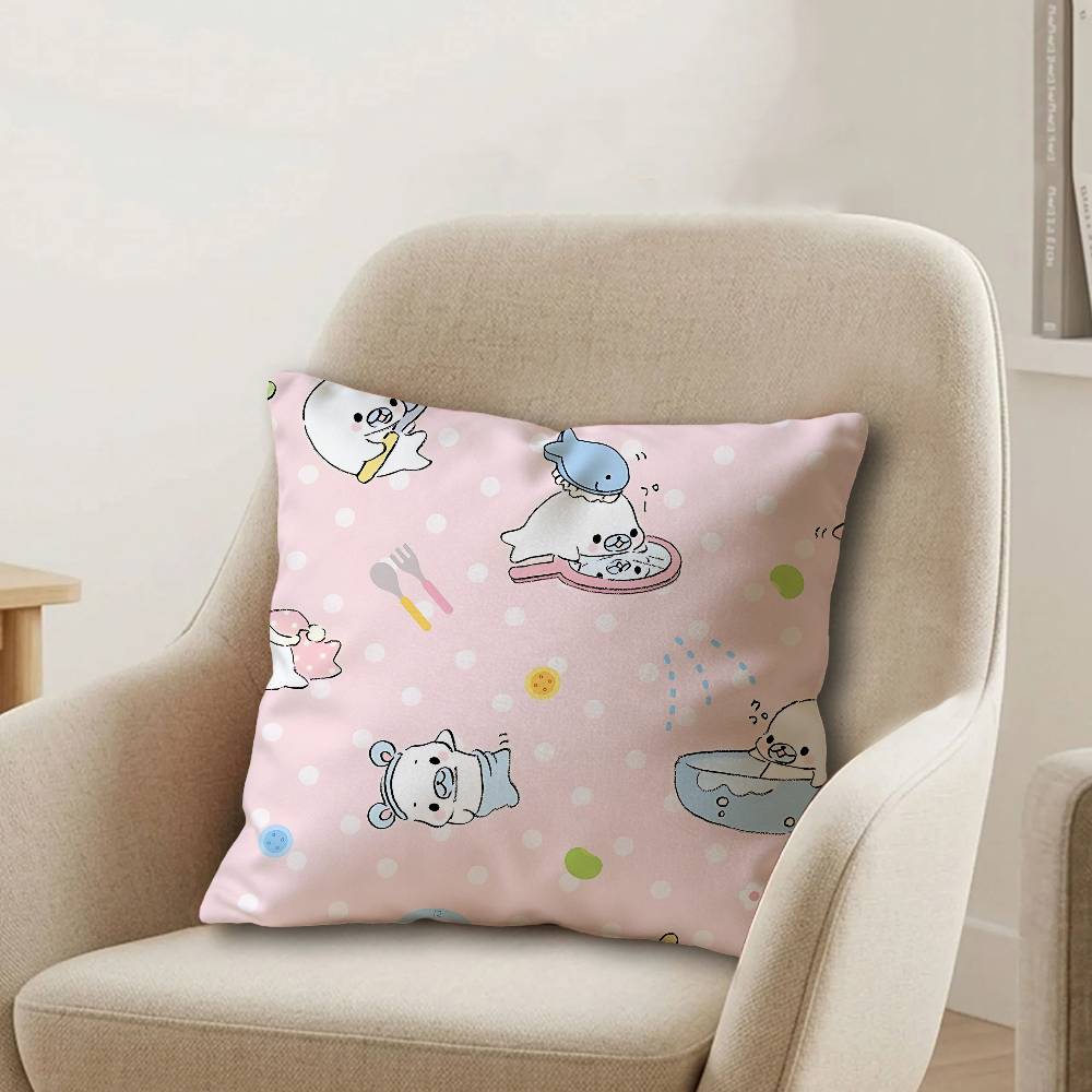 CUTE MMamegoma Office Cushion Pillowcase Car Cushion CoverXCM Lumbar Pillowcase Sofa Pillowcover