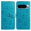 10-Color Daisy Embossed Flip Card Case for Google Pixel 6,Pixel 7,Pixel 8,Pixel 9,Pixel 10 series...