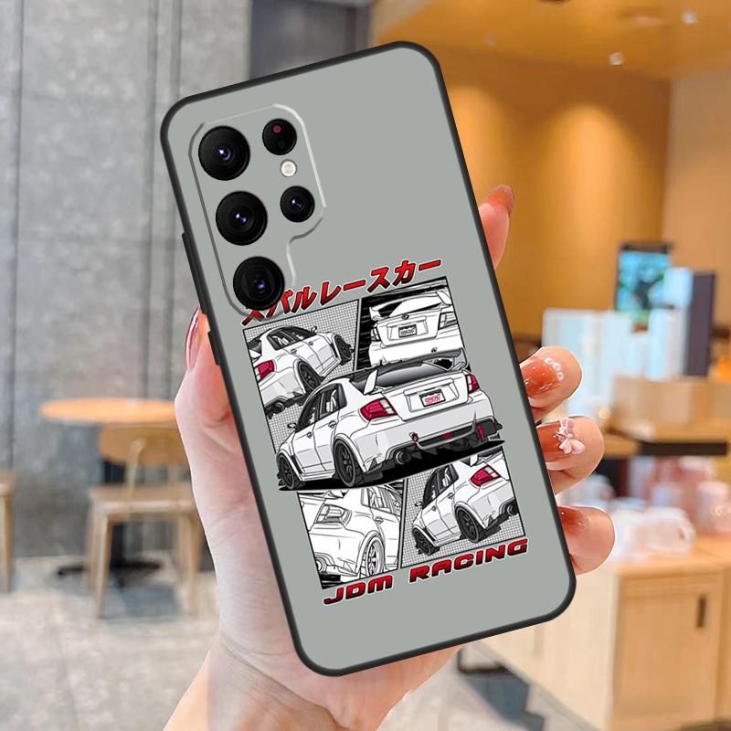 Sports Car JDM Drift Phone Case For Samsung Galaxy S25 S24 S23 S22 S21 S20 Ultra S9 S10 Plus S25 FE Back Cover