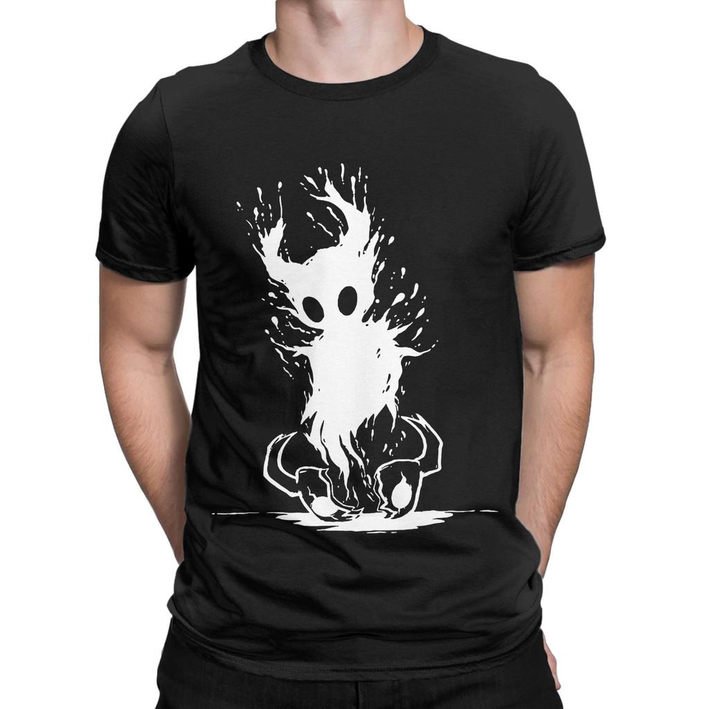 Men's T-Shirts Hollow Knight Gaming  Cool Pure Cotton Tees Short Sleeve  T Shirt Round Collar Tops