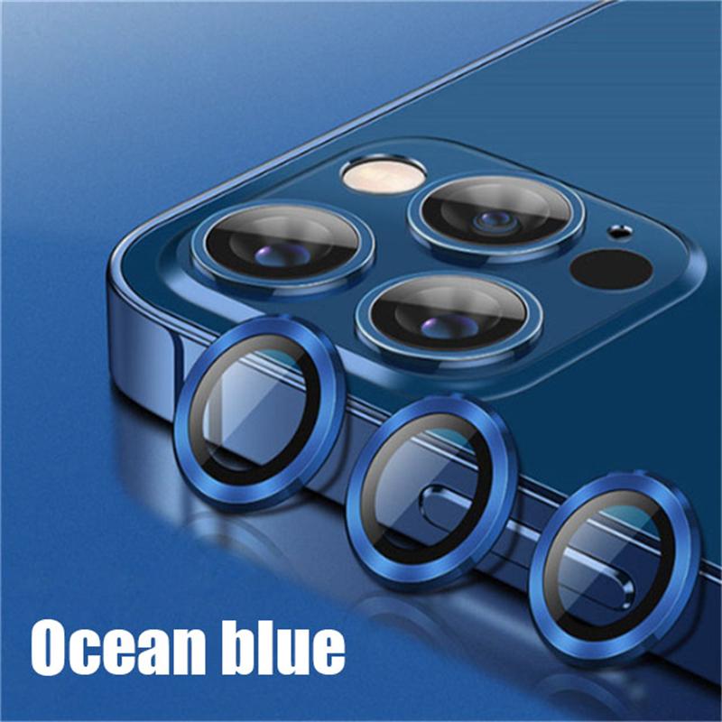 Camera Lens Protector Glass For iPhone 16 15 Pro Max 11 14 13 12 Plus Lens Metal Ring Protector For iPhone 14 Plus 13 12 Mini 4