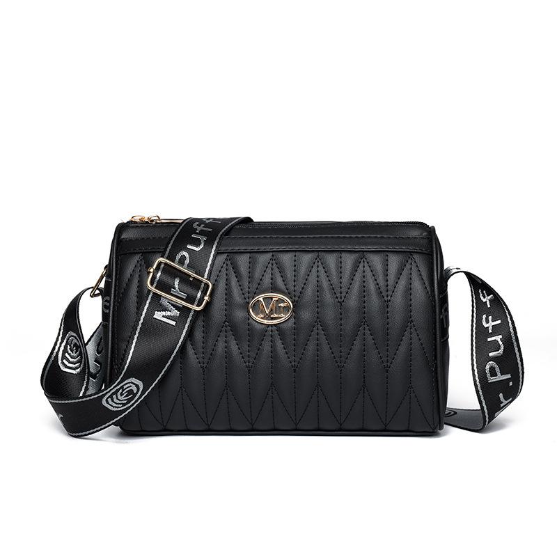 Trend women's bags 2025 new PU pleated messenger bags women's small bags women's shoulder bags tote bags