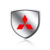 1Pcs 3D Metal Auto Door Shield Emblem Car Body Badge Sticker Styling For Mitsubishi Outlander I200 Pajero Eclipse ASX Lancer Space Delica Ex