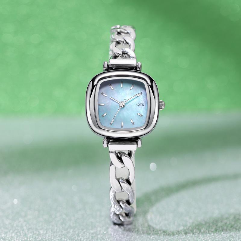 High Value Blush Women'S Watch Niche High-End Oval Watch Women'S Light Luxury Fritillary Quartz Watch