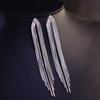 New Fashion Long Tassel Drop Earrings Korean Gold Geometric Flower Heart Hanging Women's Earrings Exquisite Jewelry Gifts