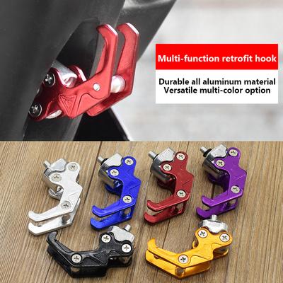 Langlebiger 6-mm-Schrauben-Aluminium-Motorradhelm-Handschuh-Roller-Gepäckträgerhalter Eagle Claw Hanger Motorradhelmhaken