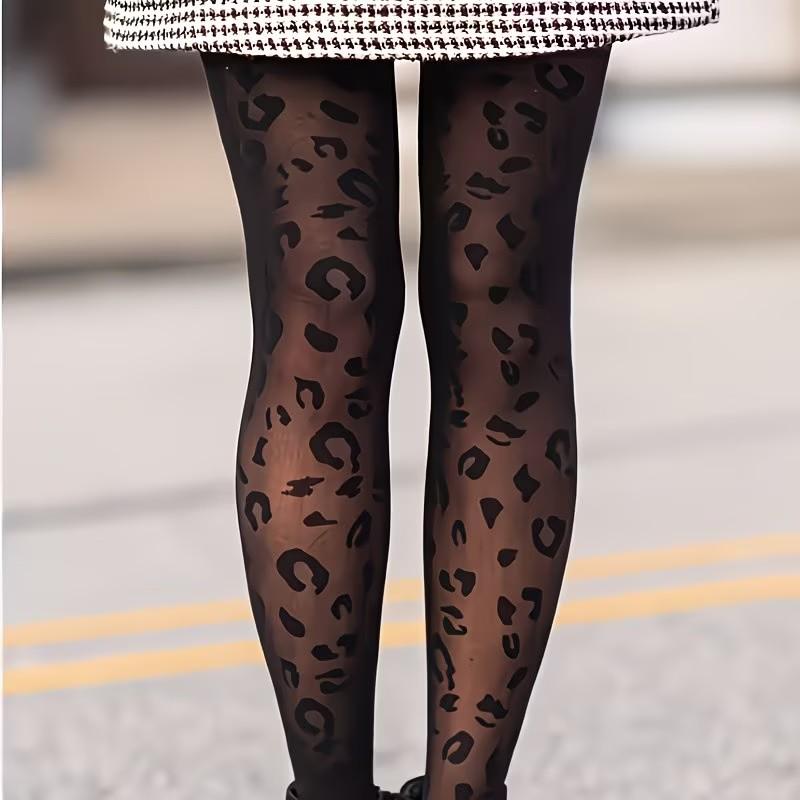 

New Women Sexy Black Leopard Print Pantyhose Stockings For Women Tights High Nightclub Party Gift One Size