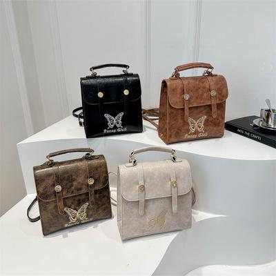 Modedesign Trendy Rucksack Neue Sommer Textur Schmetterling Bestickt Pendler Große Kapazität Casual Rucksack