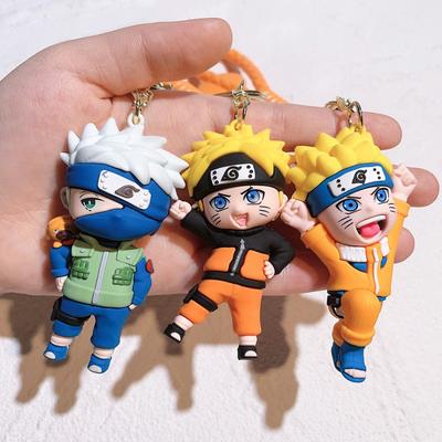 Dobrý přívěsek Dárek Kreslený Kakashi Sasuke Naruto Klíčenka do auta 1ks 3D panenka Hračka
