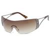 Fashion 2000s Vintage One Piece Sunglasses Women Y2K Wrap Around Retro UV400 Shades Punk Eyewear for Men and Women