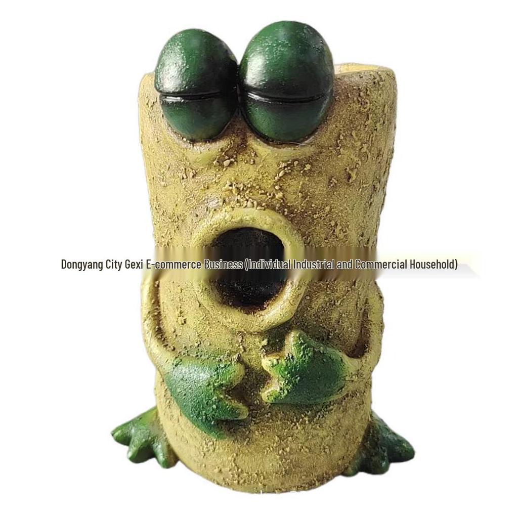 Creative Resin Frog Planter for Garden or Home Decor