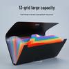 Large Capacity 13-Compartment B6 Accordion Folder In Candy Colors for Receipts and Bills