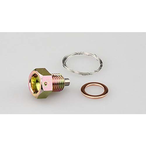 Kijima Motorcycle Bike Parts Wire Lock Drain Bolt Steel Honda/Yamaha/Kawasaki Thread Diameter 12mm Pitch 1.5mm Thread Length 12mm Flat Diameter 17mm 1