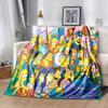 The Simpsons Cartoon Blanket, Short Plush Cute Warm Blanket, Living Room Home Decoration Sofa Four Seasons Travel