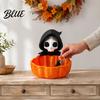 Kreative Halloween-Geschenkideen Süßigkeitenschale 3D-gedruckter Sensenmann Snackhalter Schale Gruselige dekorative Aufbewahrung für Schlüssel Skelett Servierschale