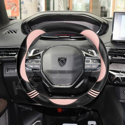 Für Peugeot 308 308 GT 2022 Auto Lenkradbezug Mikrofaserleder+ Kohlefaser Autozubehör Schneller Versand