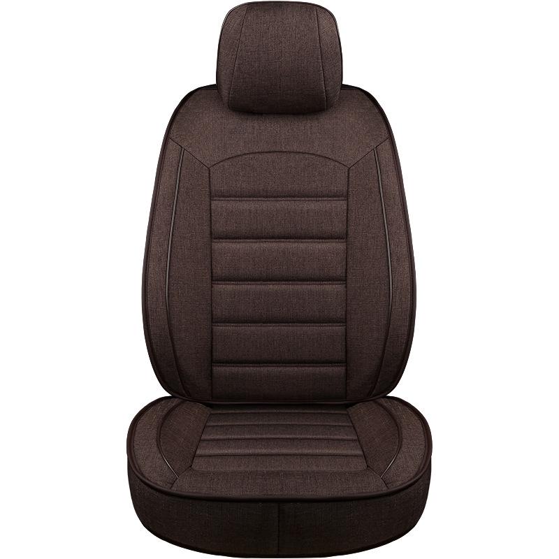 Roewe Car Seat Cushion: Full Surround, Breathable Linen, Universal Fit for All Seasons