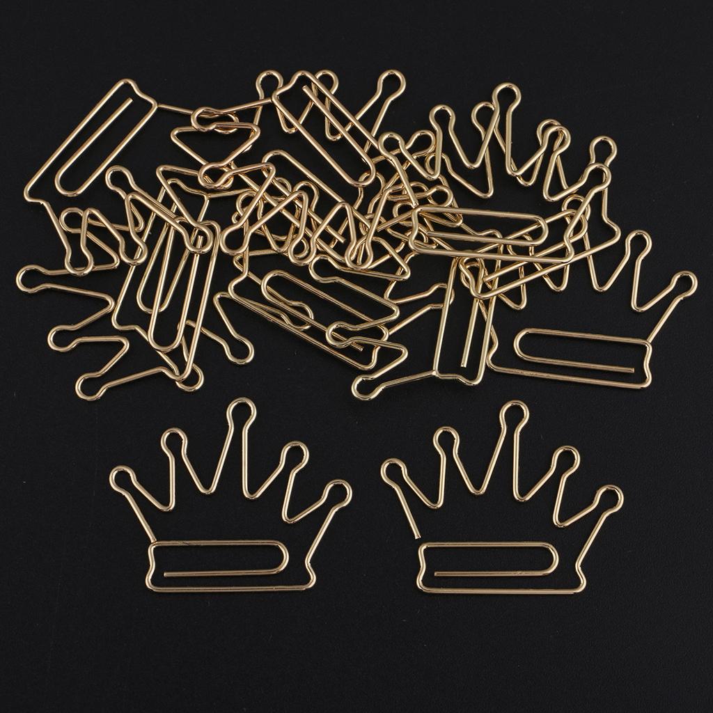 12 Packs Creative Cute Metal Paper Clips Bookmark