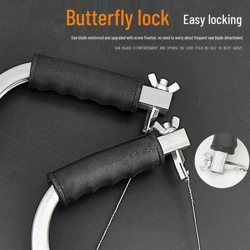 Flower Hand Fret Saw with Wire Jigsaw Blade for Woodworking