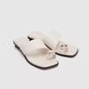 Fashion Women Slippers 2025 Summer Fashion Ladies Open Toed Sandals Flip Flops Solid Color Beach Slippers Slides Women Zapatos De Mujer