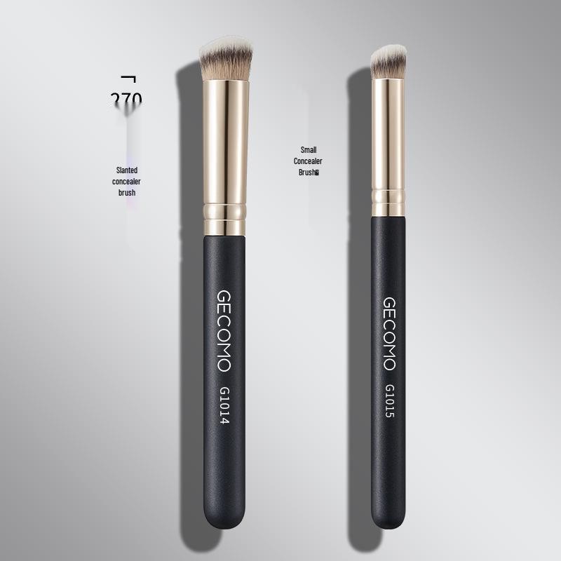 Sada štětců na make-up Gemon doporučená celebritami: 270 Korektorový a 370 Bezšmouhový podkladový štětec, Měkké štětiny, Ideální pro začátečníky.