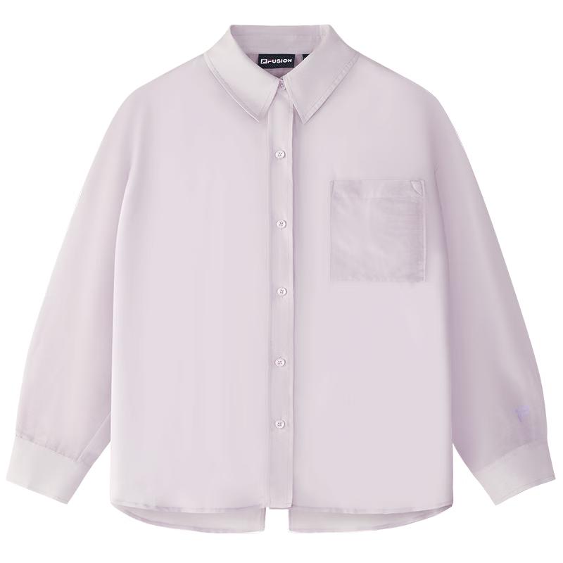 FILA FUSION Women s Long-Sleeve Silk Blend Blouse S лаванды фиолетового