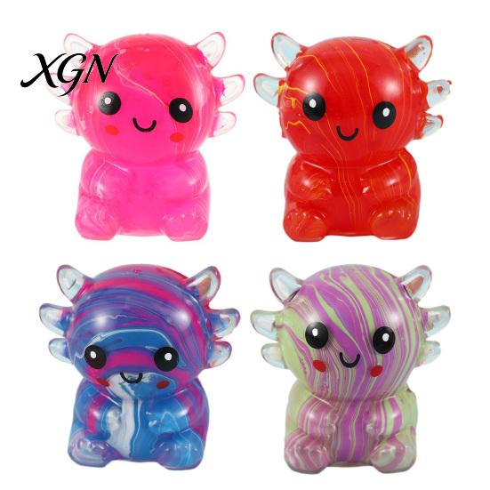 Palm Kneading Toy Salamander Squeeze Toy, Slow Rising Soft Cute Animal Fidget Portable Ball Rebound Stress Balls Home Office Sensory Gifts for
