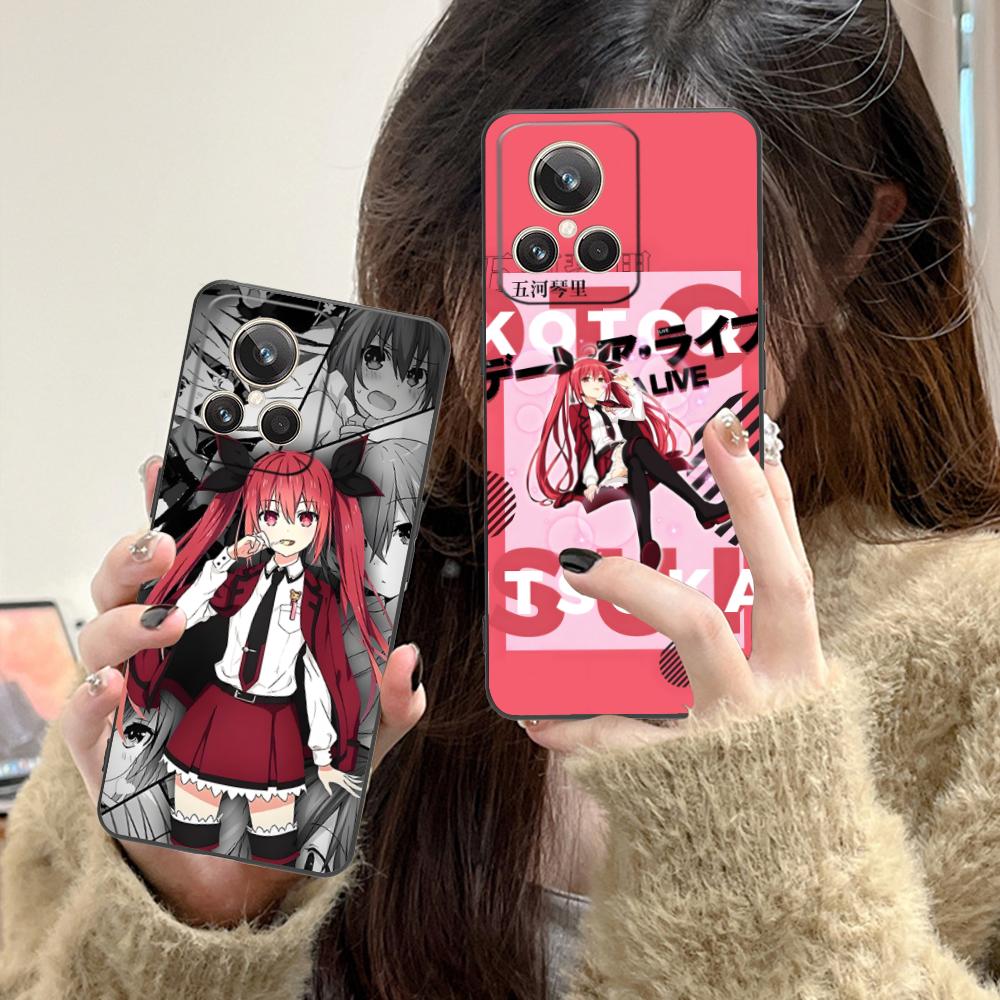 Date a Live Kotori Itsuka TPU Mobile Phone Case for Realme GT 8 Neo Pro C75 73 71 C67 65 C55 53 C35 31 C20 15 Colorful Cover