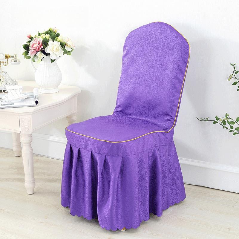 Printed Chair Cover Elastic Spandex Universal Wedding Chair Cover Hotel Catering Party Specific Skirt Style Cushion Anti Slip Protective Covers