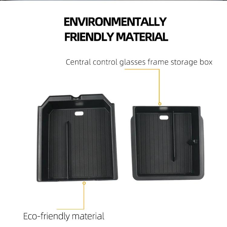 For Tesla Model Y Launch Juniper 2025+ Model 3 Highland 2024 Center Console Eyeglasses Case Armrest Storage Box Tray Upper&Lower