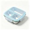 304 Stainless Steel Divided Meal Plate 3-Compartment Square Portion Control Dish Adults Kids Diet Food