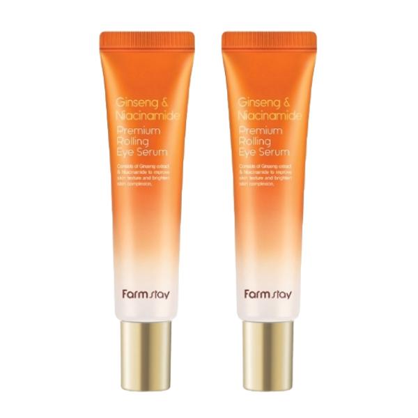 

FarmStay Ginseng & Niacinamide Premium Rolling Eye Serum (25 мл / 0,85 жидких унций.) (3 варианта) #25ml x 2pcs