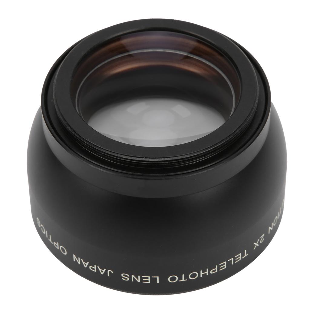 Teleobiectiv de 49 mm cu mărire 2X, potrivit pentru toate obiectivele de aparate foto cu calibru de 49 mm