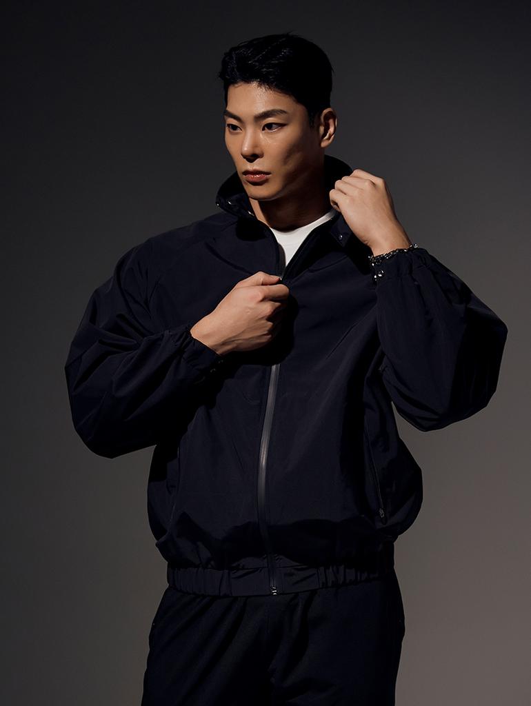 Bysec [Set] Woven Line Muscle Breaker Jacket + Woven Spandex Muscle Breaker Pants_2 Colors