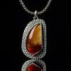 Natural Opal Pendant 45 ct Multicolor Fancy Cut 925 Sterling Silver October Birthday Birthstone