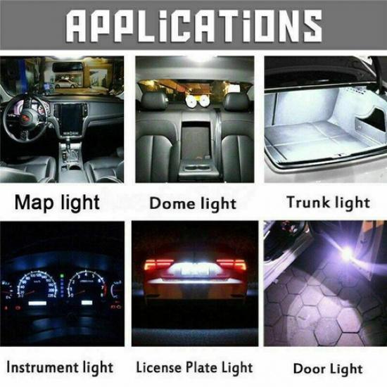 SMD LED Interior Lights 11PCS Light Bulb For VW Passat B7 White Indoor Light 12V