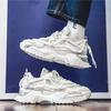 Herren klobige Sneaker 2026 Neue Streetwear Plateau-Schuhe Atmungsaktives Mesh Rutschfeste Lässige Laufschuhe Mode Dicke Sohle Schuhe