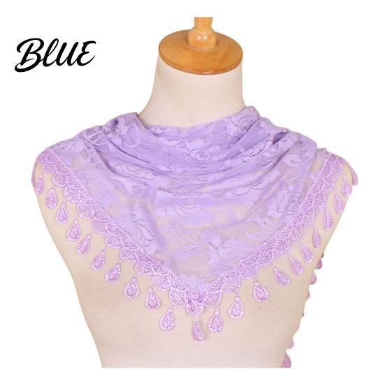 Sheer Lace Triangle Bandana Rose Tassel Scarf for Women Elegant Hollow Floral Women Shawl Versatile Lightweight Head Wrap Parties And Photoshoots