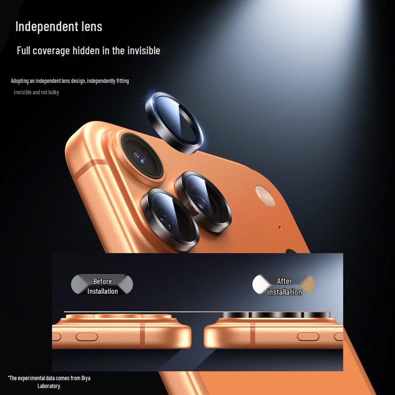 BIAYI iPhone 17 Pro/Pro Max AR Tempered Glass Eagle Eye Lens Protector